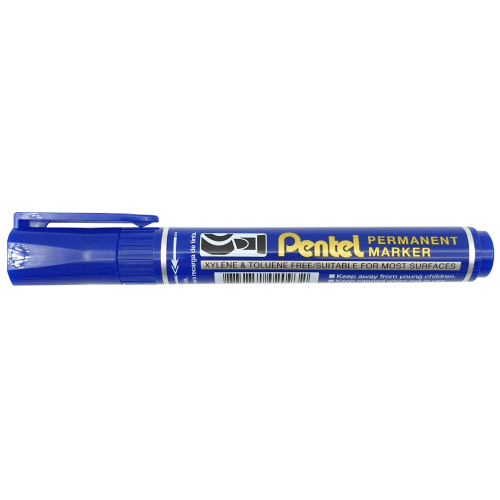 Pentel (Malaysia) Sdn. Bhd. | N460-C Permanent Marker , Chisel Point – BLUE